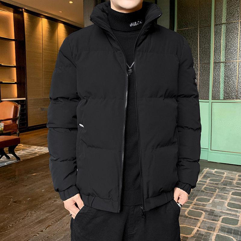 Thick Down Down Padded Jacket Men's Winter Jacket Stand-up Collar Short Large Size Bread Jacket Trend Brand Padded Jacket Men's