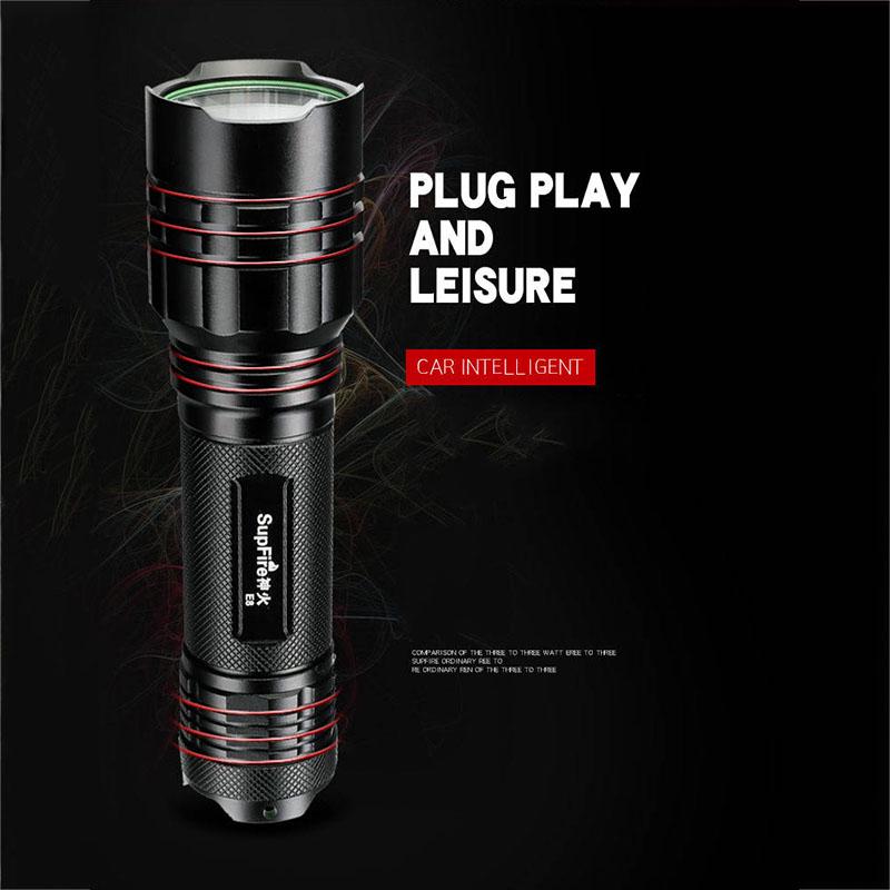 E8 Bright Flashlight Rechargeable Super Bright Special Forces Waterproof 5000 Multi-function Long-range Outdoor Bright Light