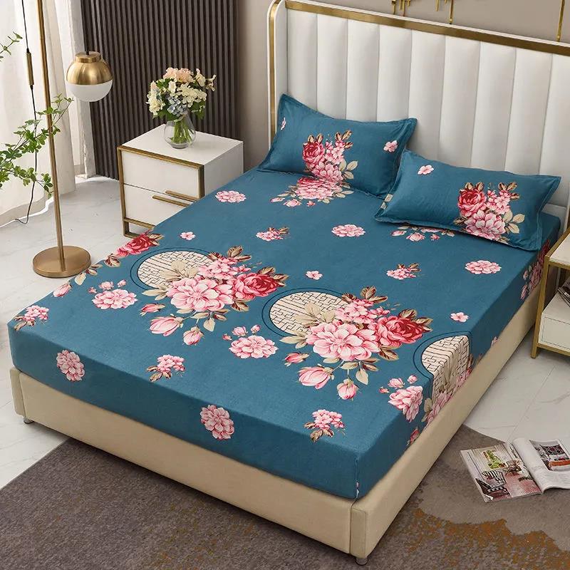 Bed Sheet Non-slip Fixed Bed Cover Three-piece Bed Mat Protect Cover Dust Protection Cover Full Surrounding