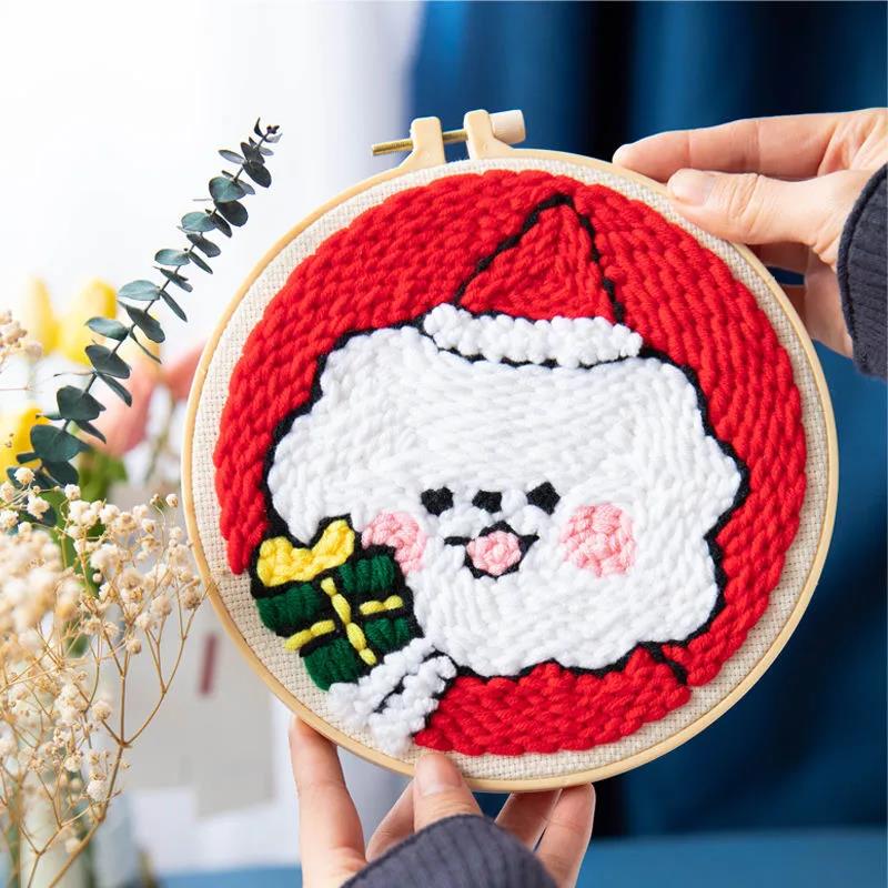 Russian Stamp Stamp Embroidery Handmade Embroidery Diy Material Package Stamp Stamp Xiuledun Embroidery Cross Stitch Yarn Embroidery