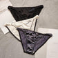 Elastic Ice Silk Female Underwear Low Waist Solid Color Seamless Sexy Panties Briefs Breathable