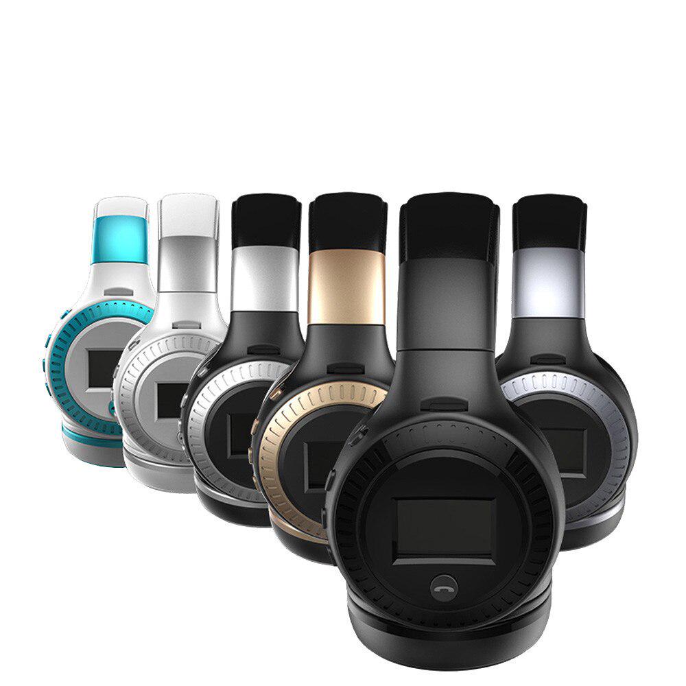LED Display Wilress Headphones Bluetooth 5.0 Headset Stereo Noise Canceling Earphone with Microphone