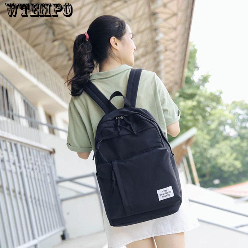 Backpack Fashion Women Oxford Fabric Cute Solid Color Backpack Girls School Bag