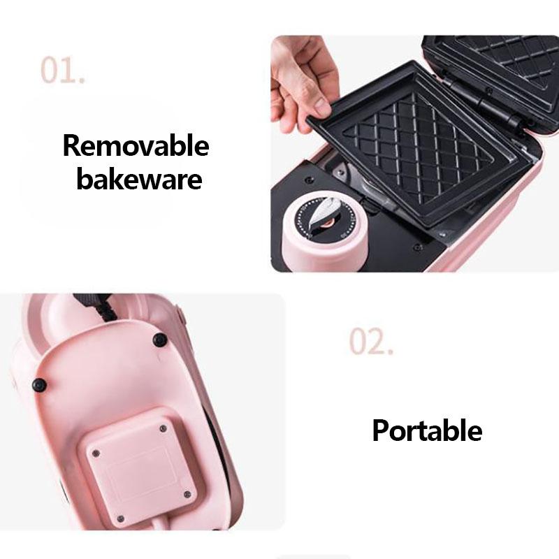 650W Sandwich Breakfast Making Machine Bread Maker Barbecue Machine Kitchen Supplies