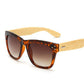 WTEMPO Cool Handmade Square Retro Sunglasses Women Men Vintage Plastic Frame Oversized Sunglasses fo