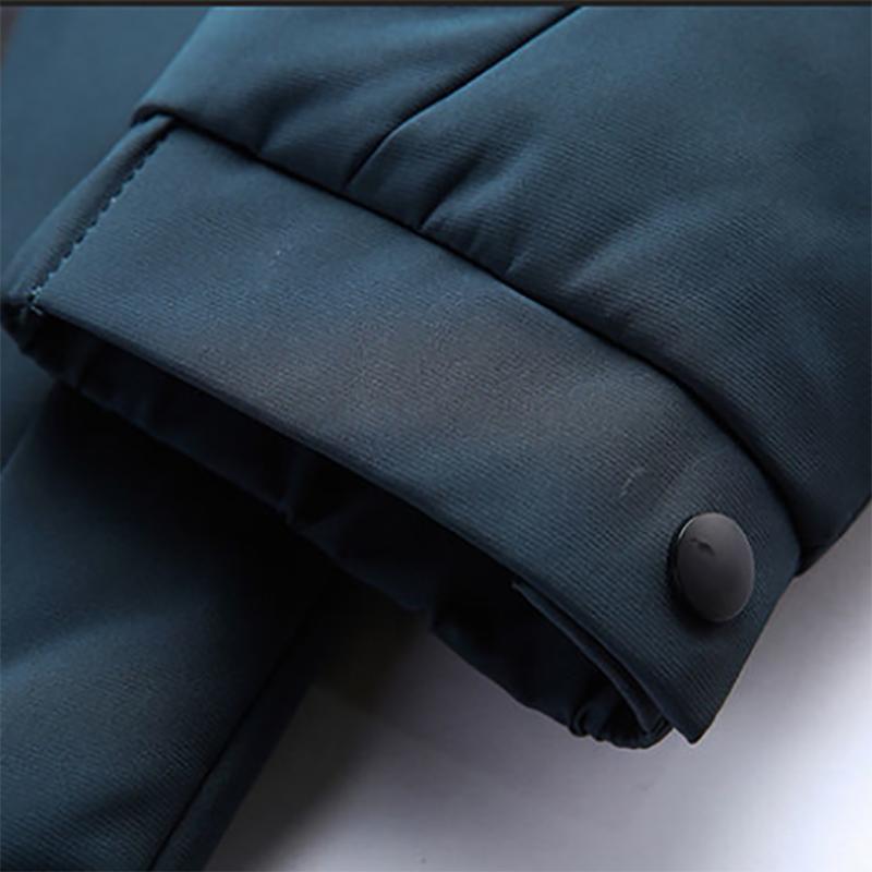 Tide Brand Down Jacket Men's Short Casual Thickening Slim Youth White Duck Down Warm Wool Collar Jacket