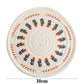Cotton Hand-woven Printed Placemats Retro Country Style Round Coaster Insulation Mat Autumn and Winter Dining Table Mat