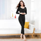 Self-heating Ladies' Thermal Underwear Constant Temperature Seamless Autumn and Winter Mother Autumn Clothes Long Pants Suit