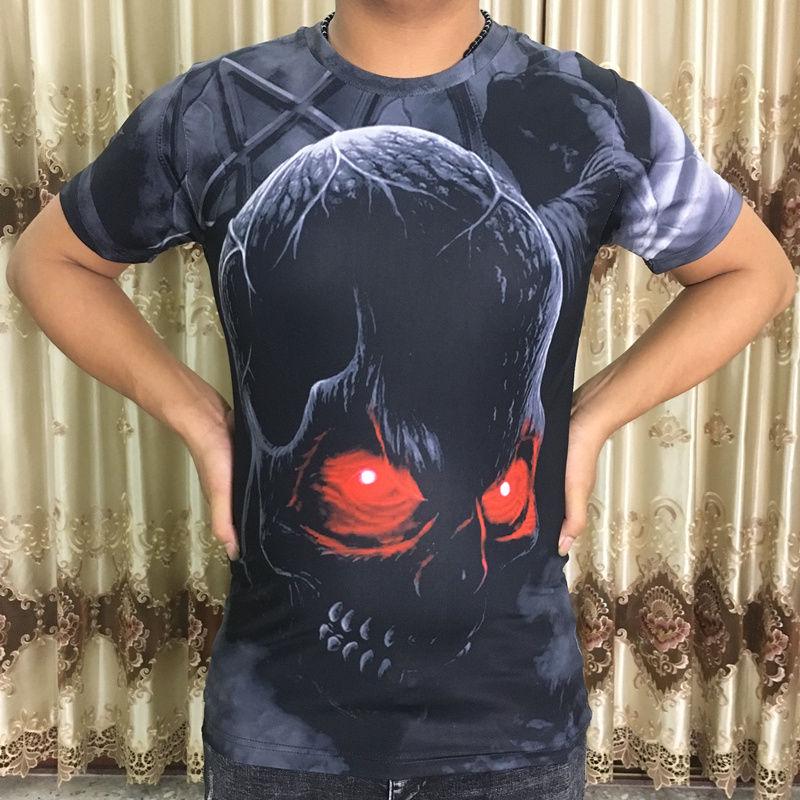 Men's personality short-sleeved T-shirt large size men's clothes summer 3D digital printing T-shirt