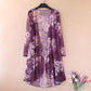 Women's Sun-Dress 1pcs Chiffon Cardigan Flowers Sun Protection Clothing Mid-length Plus Size Loose Outer Thin Coat Beach Air-conditioned Rooms