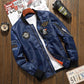 Air Force Baseball Uniform Pilot Jacket Men's Autumn and Winter Thick Coat Trend Casual Wear