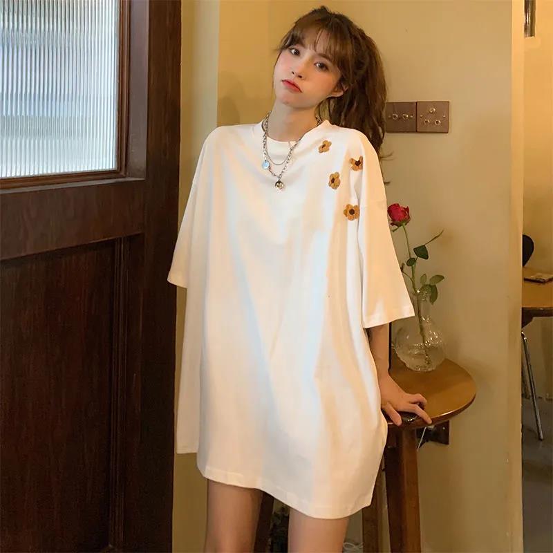 Women's Summer Loose Round Neck Printed All Match Top Short Sleeve T-shirt