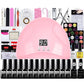 Nail Tools Set Nail Gel Polish Set Manicure Kit led UV Lamp Nail Dryer set Nail Art Set