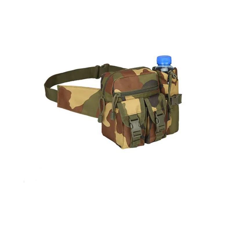 Men's Mountaineering Riding Multifunctional Water Bottle Pockets Outdoor Travel Hiking Pockets Sports Tactical Bag