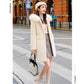 Fashion Women's Woolen Coat Popular Korean Imitation Mink Velvet Gold Mink Mid-length Coat