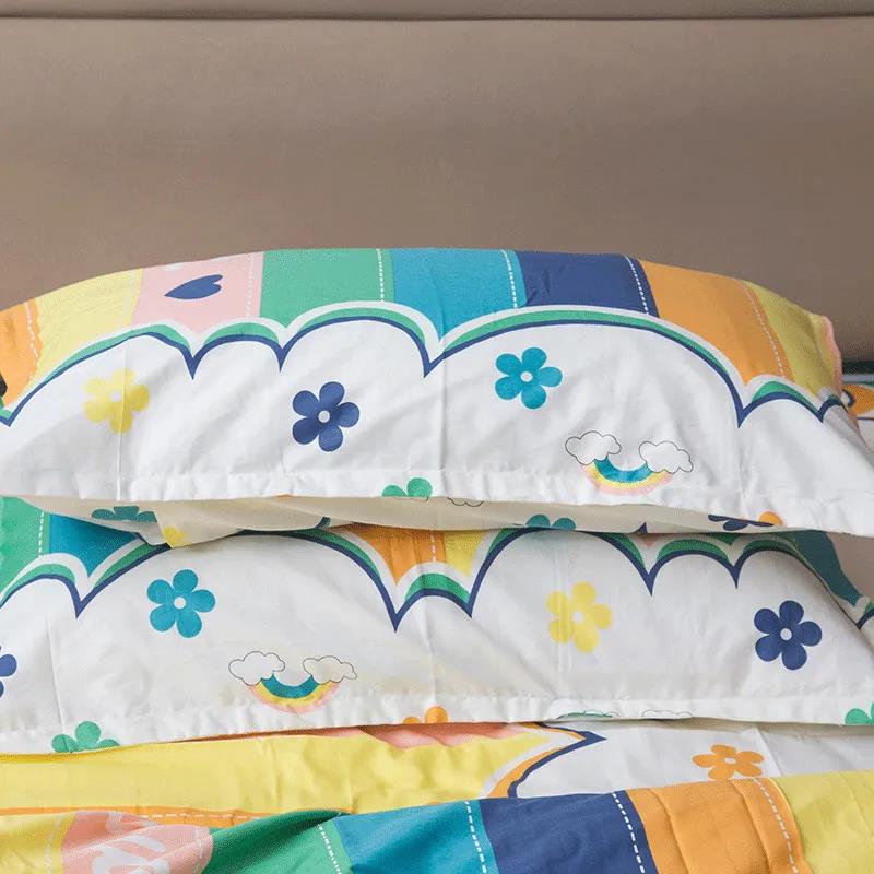 100% Cotton Twill Pillow Cover Cotton Pillow Cover Sweat Absorbent Breathable Double Pillow Cover 48×74cm