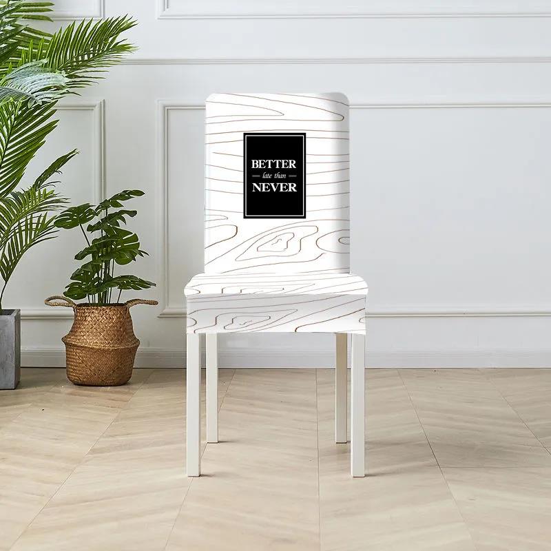 Simple Fabric One-piece Elastic Chair Cover Home Hotel Restaurant Universal Dining Chair Cover Stool Cover Dining Table Chair Cover