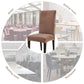 2/4/6pcs Velvet Plush Chair Cover Removable Stretch Slipcovers Fox Pile Restaurant Seat Cover for Dinning Room Banquet Hotel Chair Covers