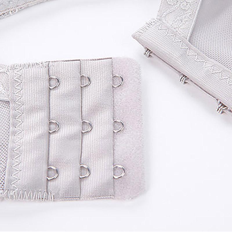 Summer Ultra-thin Sexy Lace No Steel Ring No Sponge Gathering Anti-sagging Breathable Skin-friendly Women's Underwear Bra