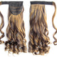 24" Long Wavy Wrap Around Clip In Ponytail Hair Extension Synthetic Natural Wave Pony Tail Fake Hair