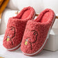Winter Cotton Slippers for Men and Women Indoor Thick Bottom Couple Slippers Non-slip Soft Bottom Cotton Slippers