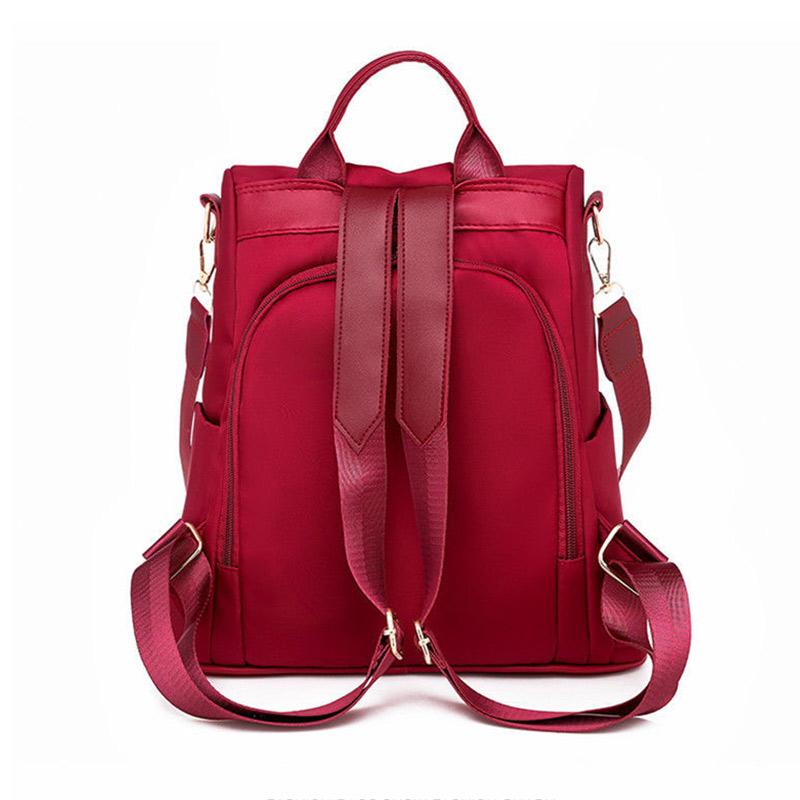 Multifunctional Anti-theft Backpack Ladies Casual Versatile Schoolbag Oxford Cloth Fashion Travel Backpack