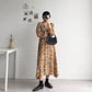 French Temperament Retro V-neck Floral Skirt Female Spring Summer Waist Thinner Over The Knee Chiffon Dress