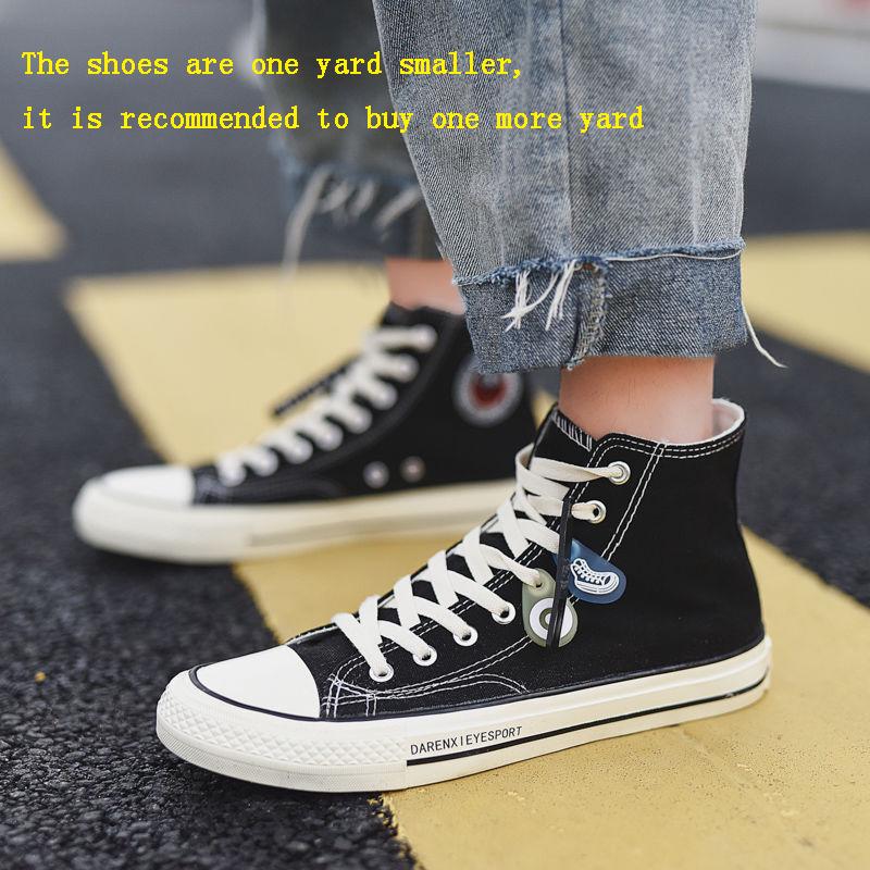 Men Canvas Fashion Brand Casual Shoes Flat for Men Comfortable Lace Up Zapatos Sapatos Youth  Sneakers