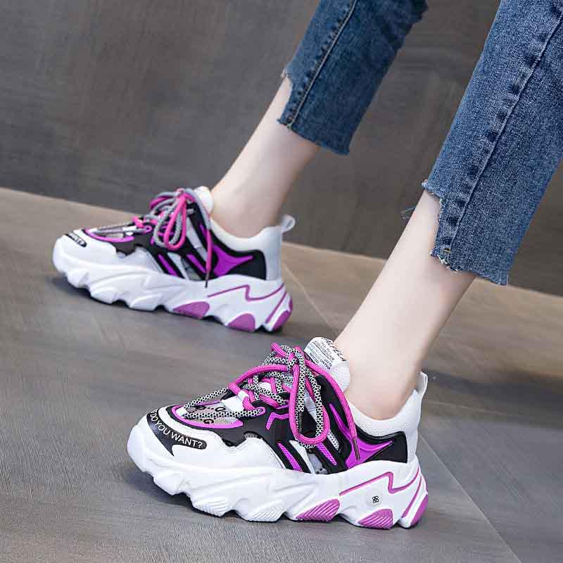 Plus Size 35-40 Summer Ulzzang Women Mesh Letter Sneakers Student Non-slip Basketball Shoes Breathable Running Shoes