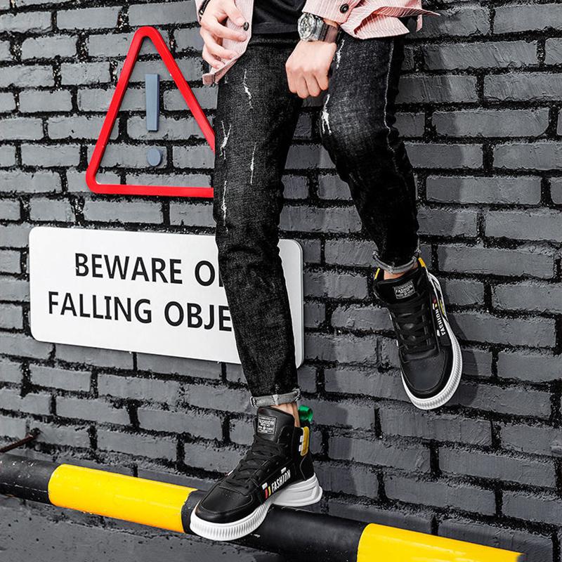 Men's Shoes Korean All-match Trend High-top Sports Shoes Casual Men's Shoes