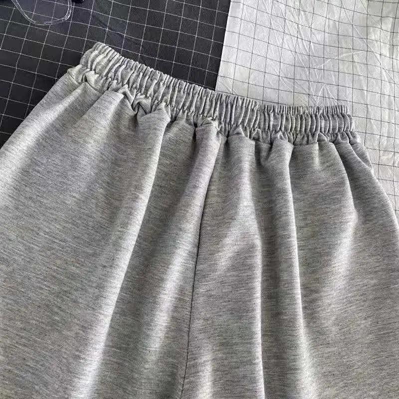 Summer Casual Sports Shorts Female Students Ins Loose All-match Five-point Pants Casual Shorts Solid Color Fitness Jogging Pants