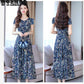Dress Spring and Summer Large Size Waist Slimming Long Section Fashion Women's Printed Skirt