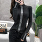 Women Rhinestone Thick Pullover Sweater Winter Bright Silk Bottoming Shirt Skinny Turtleneck Sweater