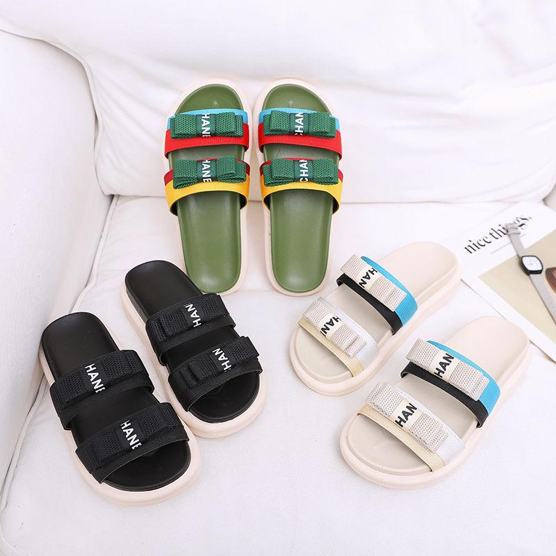 Slippers Women Wear Summer Korean Flat Bottom Net Red Beach Shoes Thick Bottom Sports Sandals and Slippers Ins Tide