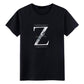 Z Letter Print T-shirts Summer Men O-neck Short Sleeve Casual Shirts Hong Kong Trend Tees Oversized Soft Breathable Tops