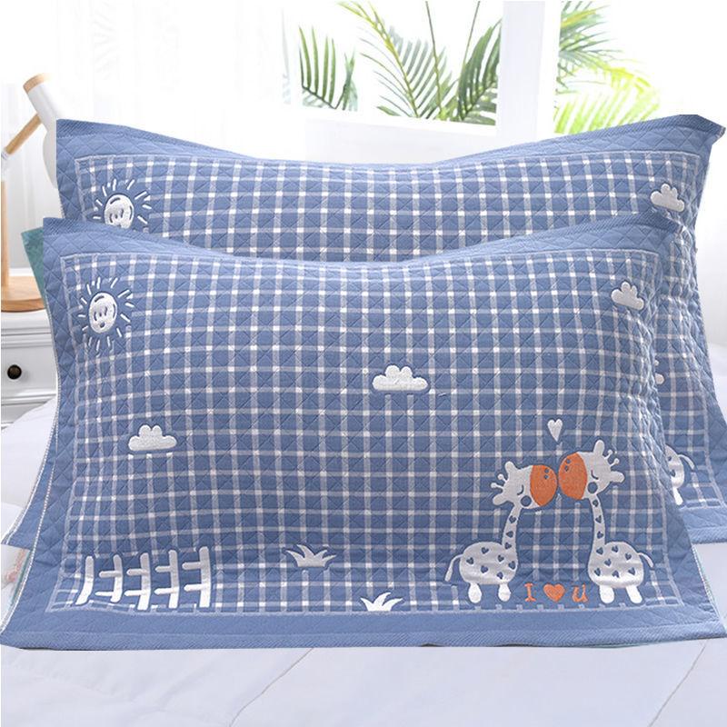 Pillow Towel with Cotton Gauze Thickening Adult Nostalgic Style Can Not Afford The Ball Does Not Shrink