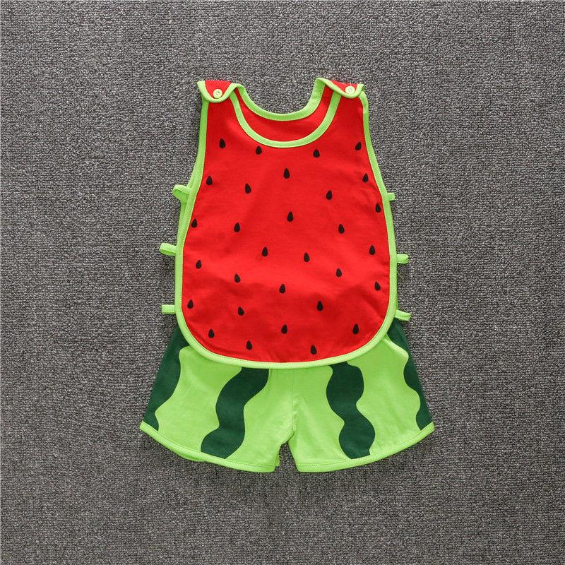 Baby Summer Suit Men's and Women's Baby Vest Two-piece Suit Thin Summer Clothes for Infants Young Children, Super Cute and Cute