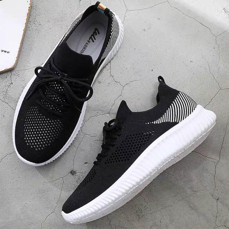 2021 Spring Summer White Shoes Women's Breathable Mesh Casual Sports Shoes Thin Hollow All-match