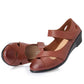 Women's Flat Sandals Summer Casual Flat PU Leather Sandals Mother Shoes Soft Bottom Comfortable Breathable Non-slip Sandals