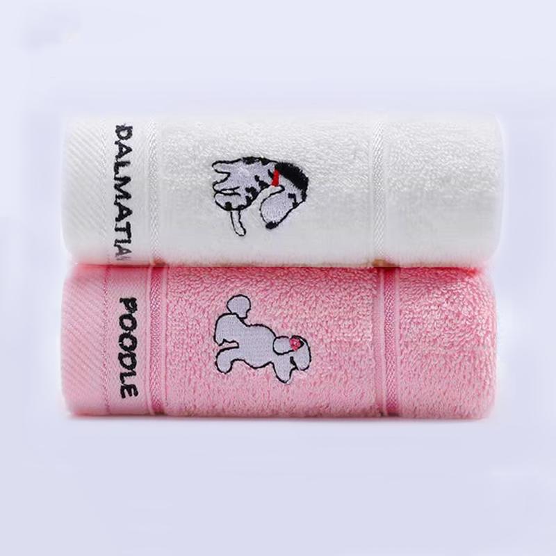 Bathroom Accessories 100% Cotton Children's Towel Absorb Water Soft and Thickened Children's Cartoon Wash Face Towel