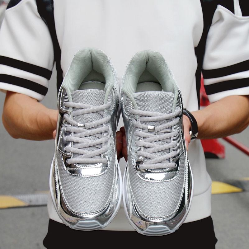 Breathable Running Men's Shoes Korean Couple Air Cushion Sports Men Daddy Shoes Men Lightweight and Comfortable