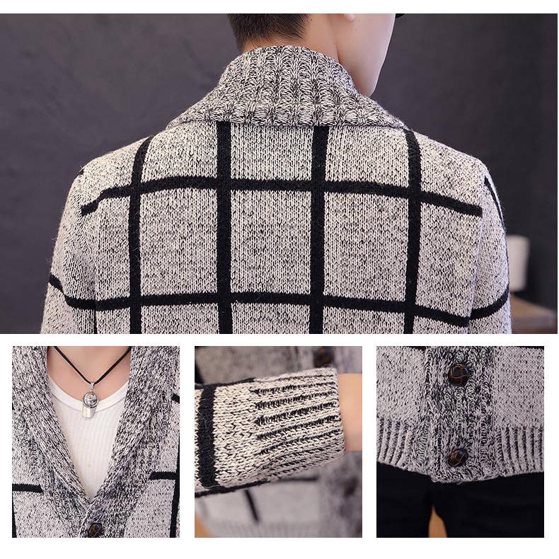 2019 Sweater Men Autumn Winter Sweater Coats Male Thick Wool Mens Sweater Jackets Casual Knitwear