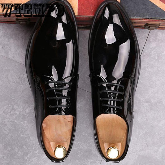 British Breathable Casual Shoes Large Size Business Shoes Suit Shoes Men's Pointed Shoes Winter