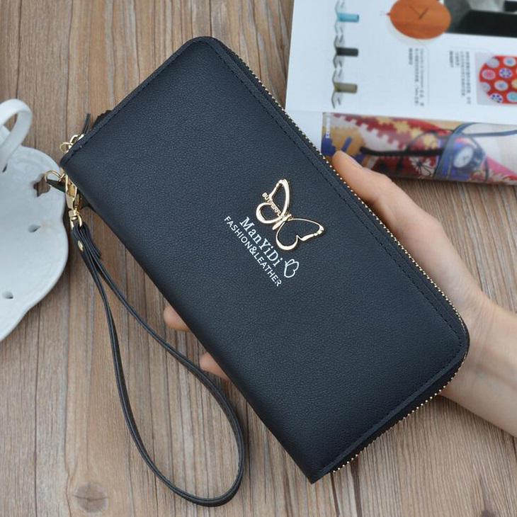 Fashion Lady Purses Wristlet Handbags Women Wallets Long Money Bag Zipper Coin Purse Pocket Cards Ho