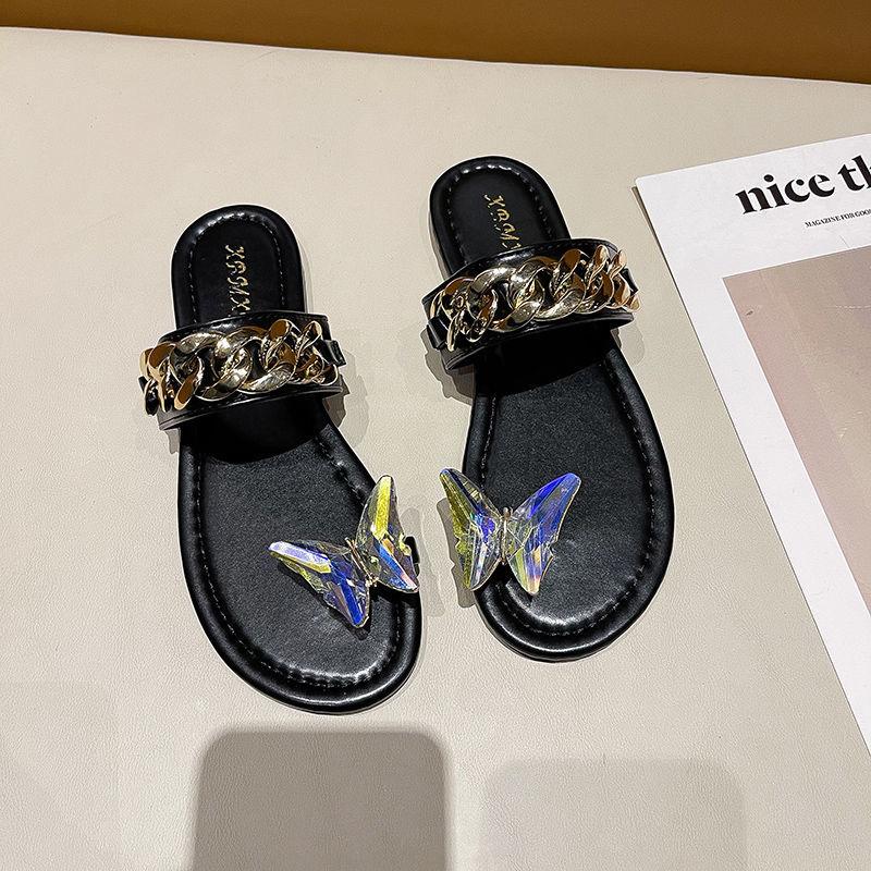 Slippers Female Summer Wear Fashion Korean Fairy Style Flat Flip Flops