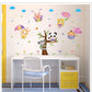 Cartoon animal kindergarten bedroom decoration self-adhesive removable wall sticker panda tiger