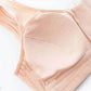 Large Size Zipper Front Buckle Gathering Underwear Thin Simple Glossy Full Cup Cotton Tank Top Bra