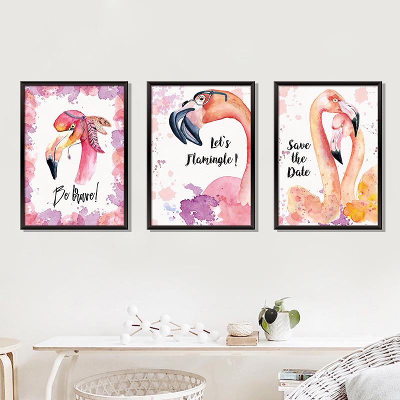 Sticker Wall Stickers Fire Bird Wallpaper Bedroom Bed Decoration Self-adhesive Wallpaper Warm Painting