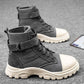 Fall Men's High Top Martin Boots Korean Style Trendy Locomotive Casual Shoes Student Canvas Shoes
