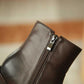 High Heel Boots Thick with Short Boots Chelsea Boots Spring and Autumn Single Boots Black Leather Boots Martin Boots